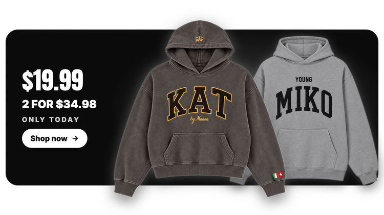 Name Hoodie Collection display card